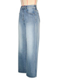 Hot Drill Straight Jeans SH-391414