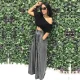 Plus Size Print Loose Wide Leg Pants SH-390198