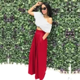 Plus Size Solid Color Loose Wide Leg Pants SH-S2018
