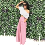Plus Size Solid Color Loose Wide Leg Pants SH-S2018