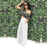Plus Size Solid Color Loose Wide Leg Pants SH-S2018