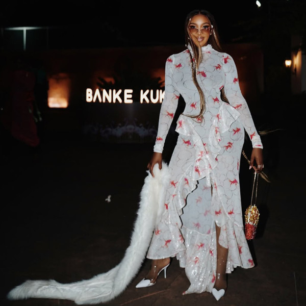 Print Long Sleeve Ruched Ruffles Maxi Dress GJYO-303710