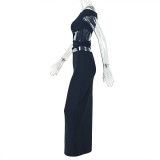 Sexy Solid Color Irregular Maxi Dress GJYO-303783