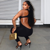 Hollow Out Sleeveless Backless Jumpsuit GJYO-006213
