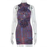 Print Sleeveless Sexy Mini Dress GJYO-303767