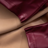 Solid Color Leather Tube Top GAXB-C194TP