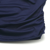 Solid Color Ruched Sleeveless Mini Dress GAXB-W214DS