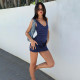 Solid Color Ruched Sleeveless Mini Dress GAXB-W214DS