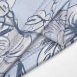 Print Slim Sling Maxi Dress GAXB-W270DS