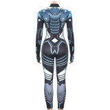Mecha Print Long Sleeve Jumpsuit GAXB-W279JP