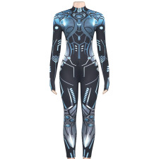 Mecha Print Long Sleeve Jumpsuit GAXB-W279JP
