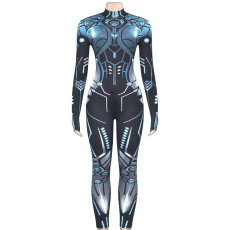 Mecha Print Long Sleeve Jumpsuit GAXB-W279JP