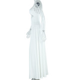 Solid Color Sling Big Swing Maxi Dress GJYO-301823