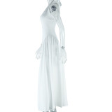 Solid Color Sleeveless Maxi Dress GJYO-300761