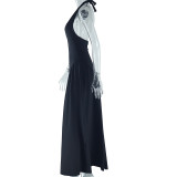 Solid Color Sleeveless Maxi Dress GJYO-300761