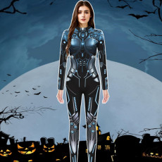 Mecha Print Long Sleeve Jumpsuit GAXB-W279JP
