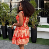 Sleeveless Print Mini Dress GJYO-302593