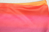 Gradient-Printed Sleeveless Sexy Strapless Skirt Set GJYO-711652