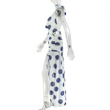 Print Sleeveless Irregular Split Maxi Dress GJYO-303218
