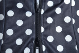 Polka Dot Print Long Sleeve Two Piece Skirts Set GJYO-711688