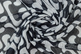 Long Sleeve Print Split Maxi Dress GJYO-303235