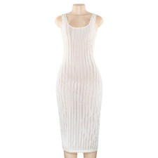 Solid Color Sleeveless Maxi Dress GAXB-A616DS
