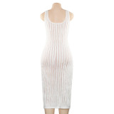 Solid Color Sleeveless Maxi Dress GAXB-A616DS