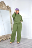 Fleece-Lined Hoodie Sweatshirt Casual Two-Piece Pants Set BLX-63010