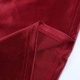 Solid Color Satin Spaghetti Strap Mini Dress FL-25271