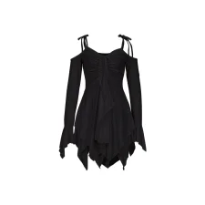 Solid Color Irregular Sling Mini Dress ASL-6696
