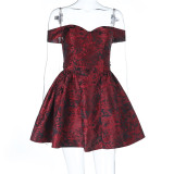 Off Shoulder Backless Mini Dress FL-25080