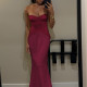 Deep V Neck Off Shoulder Evening Dress FL-25054