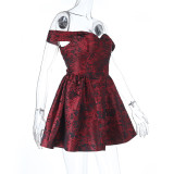 Off Shoulder Backless Mini Dress FL-25080