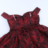 Off Shoulder Backless Mini Dress FL-25080