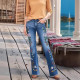 Embroidered Flared Jeans GXJF-6003