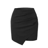 Solid Color Irregular Stack Pleated Skirt ANDF-WW6505/WW6508