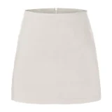 Solid Color Double-slit Zipper Culottes ANDF-7762