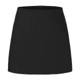 Solid Color Double-slit Zipper Culottes ANDF-7762