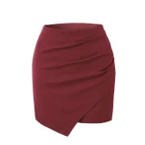 Solid Color Irregular Stack Pleated Skirt ANDF-WW6505/WW6508