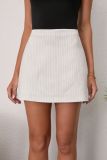 Solid Color Double-slit Zipper Culottes ANDF-7762