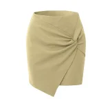 Solid Color Irregular Stack Pleated Skirt ANDF-WW6505/WW6508