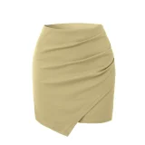 Solid Color Irregular Stack Pleated Skirt ANDF-WW6505/WW6508