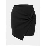 Solid Color Irregular Stack Pleated Skirt ANDF-WW6505/WW6508
