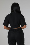 Short Sleeve Solid Color Shirt XHXF-948