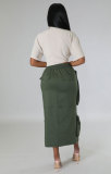 Short Sleeve Solid Color Shirt XHXF-948