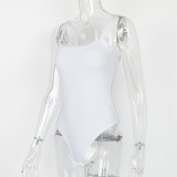 Solid Color Sling Bodysuit GZJF-5096