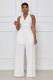 Solid Color Halterneck Backless Jumpsuit XHXF-8649