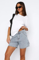 Casual Loose Denim Shorts GYAN-8946