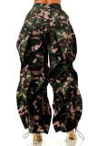 Fashion Print Patchwork Loose Pant GXHF-2011