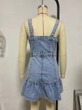 Denim Sleeveless Mini Dress GYAN-8927